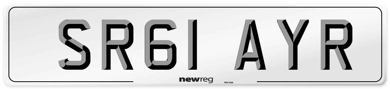 SR61 AYR Number Plate from New Reg